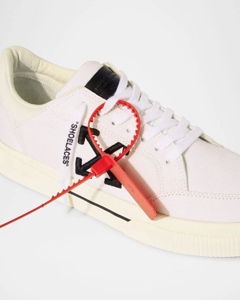 Off-White Vulcanized Canvas Bicolor Low-Top Sneakers 6