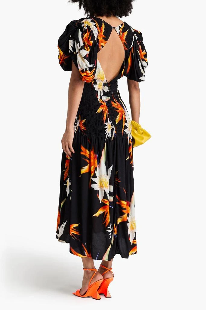 ROTATE Birger Christensen Printed jacquard midi dress 3