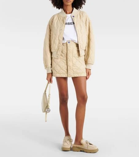 Burberry Quilted high-rise miniskirt 2