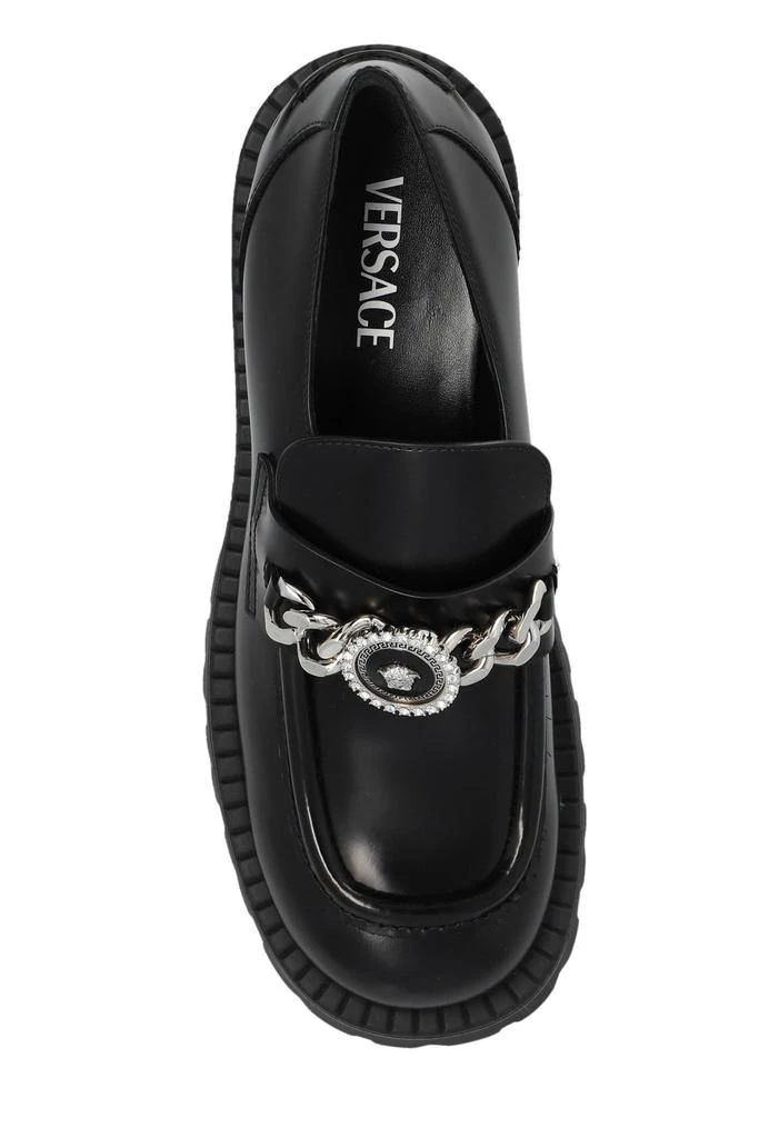 Versace Versace Chain-Link Detailed Loafers 4