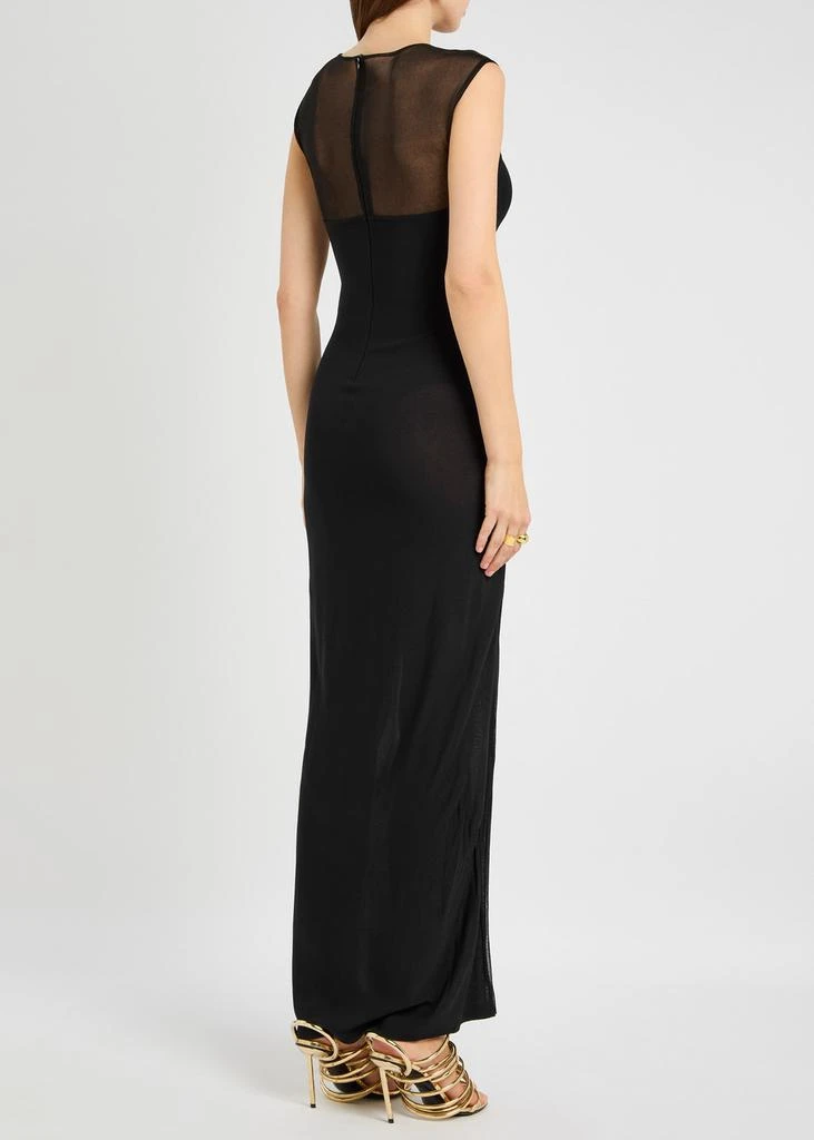 Alaïa Panelled mesh maxi dress 3