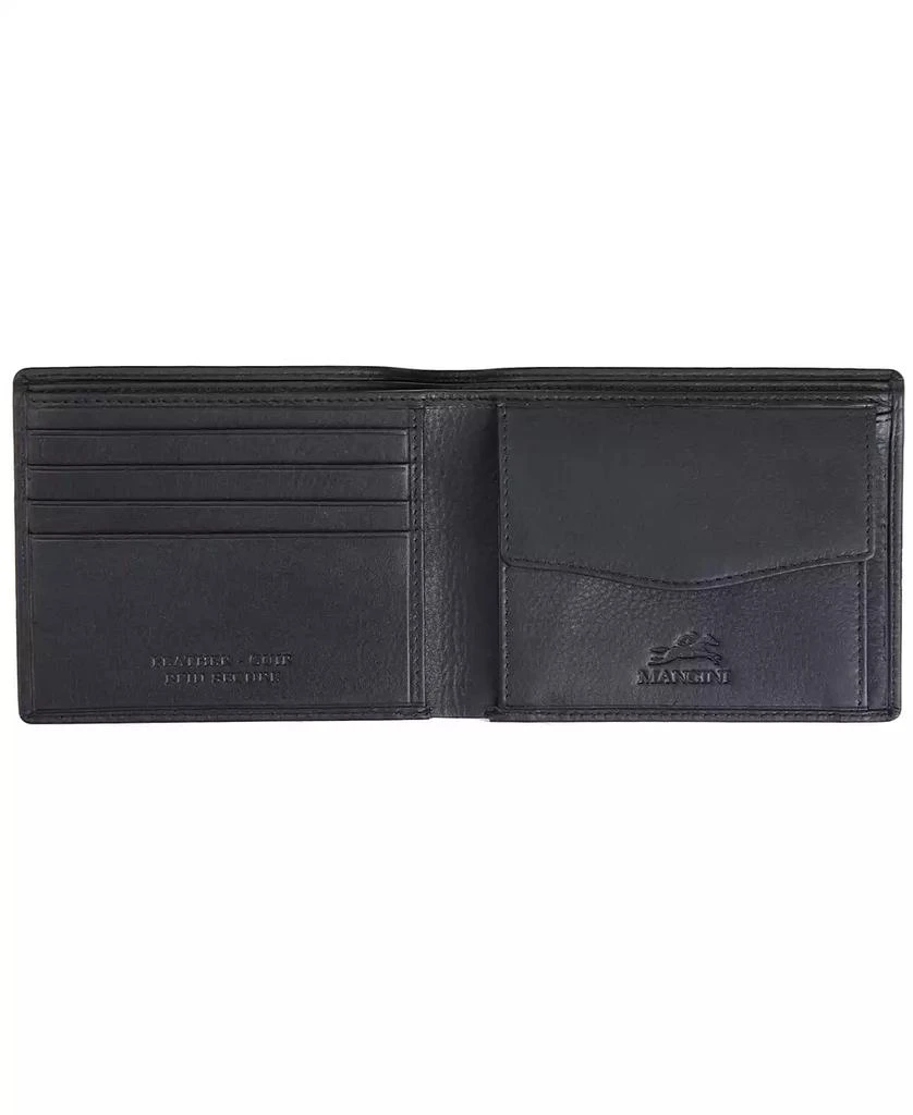 Mancini Leather Goods Men's Monterrey Collection Bifold Wallet with Coin Pocket 3