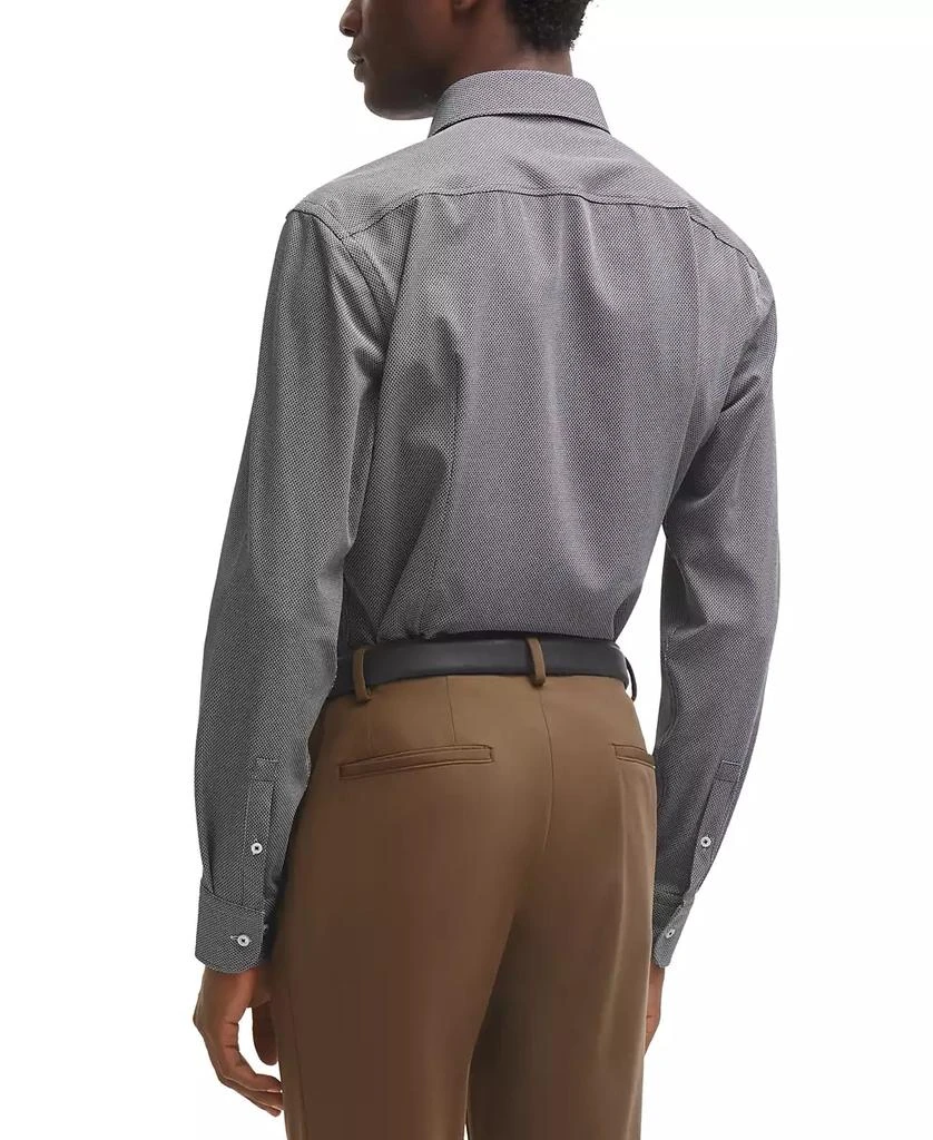 Hugo Boss Men's Structured Performance-Stretch Fabric Slim-fit Dress Shirt 2