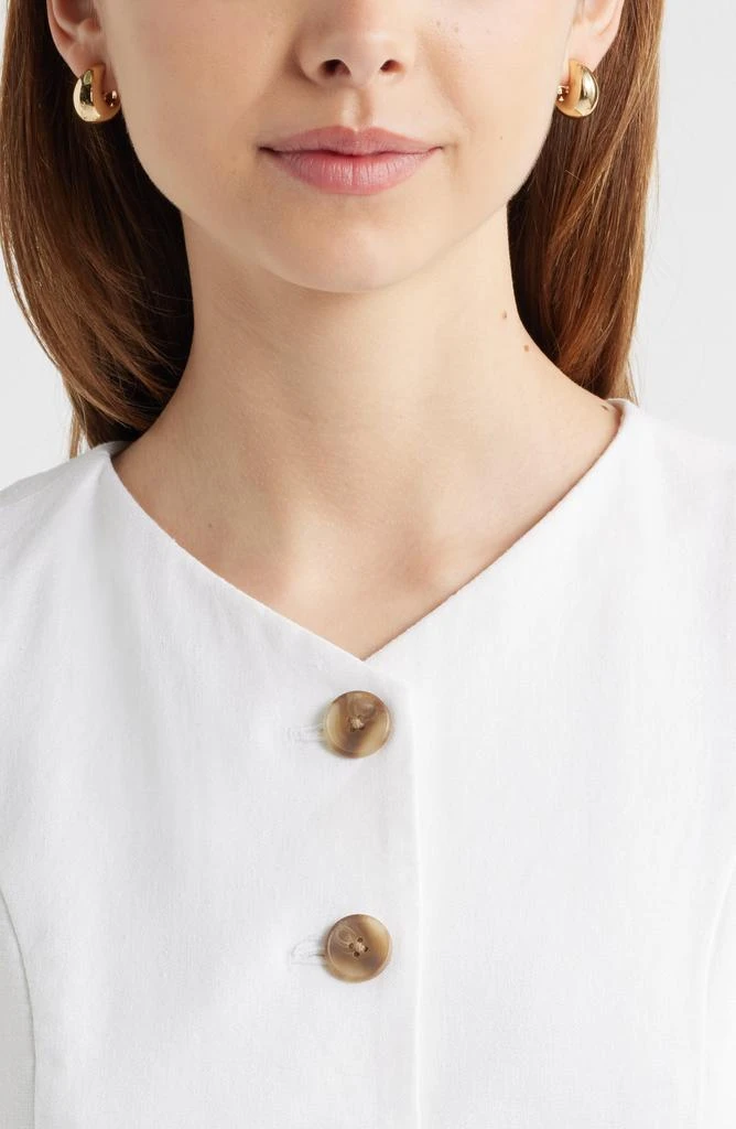 Open Edit Linen Blend Vest 5