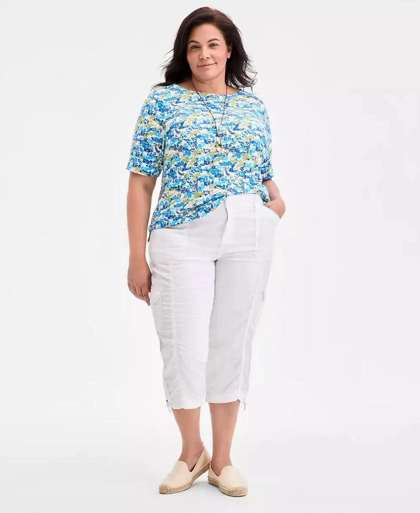 Style & Co Plus Size Cargo Capri Pants, Exclusively at Macy's 1
