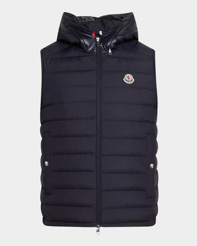 Moncler Men's Bourget Hooded Down Vest 1