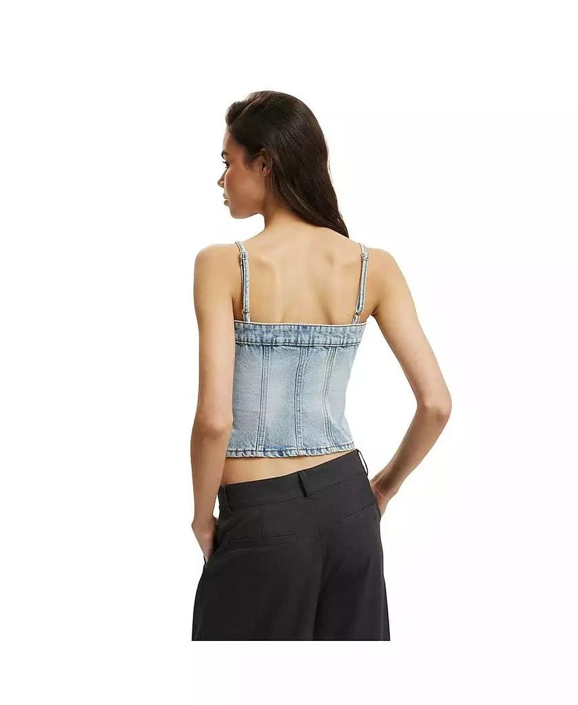 Cotton On Women
s Willow Denim Corset 2