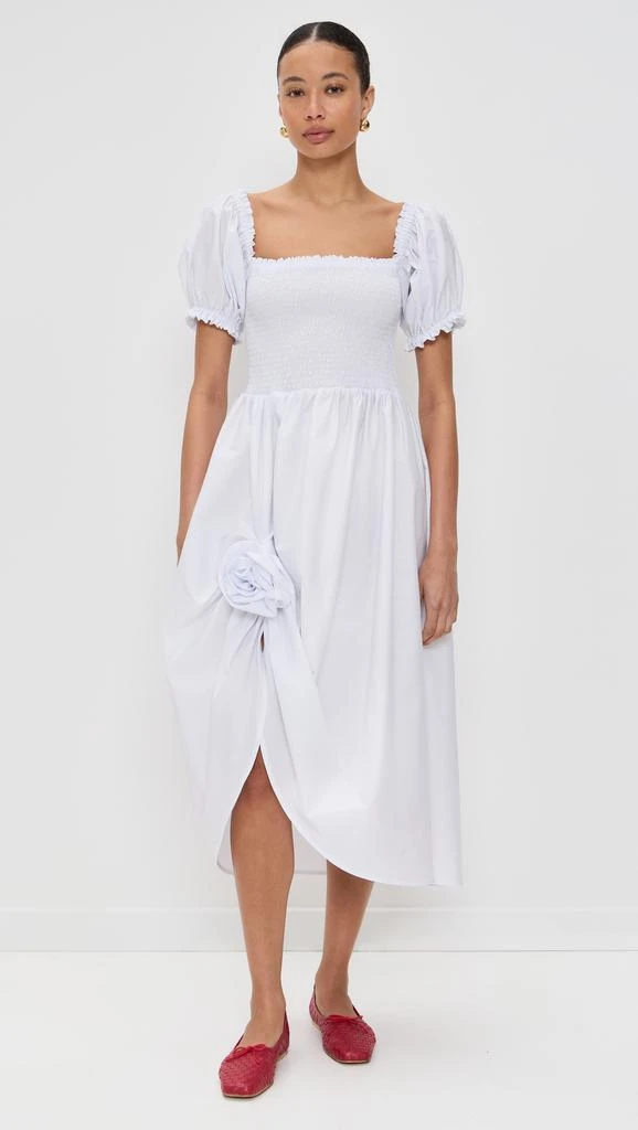 Sleeper Brigitte Cotton Dress with Rose Detail 6
