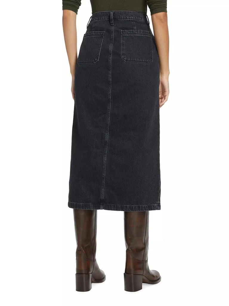 FRAME Le Bardot Denim Midi-Skirt 5