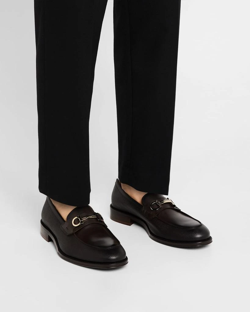 Salvatore Ferragamo Men's Benedict Gancio Leather Loafers 2