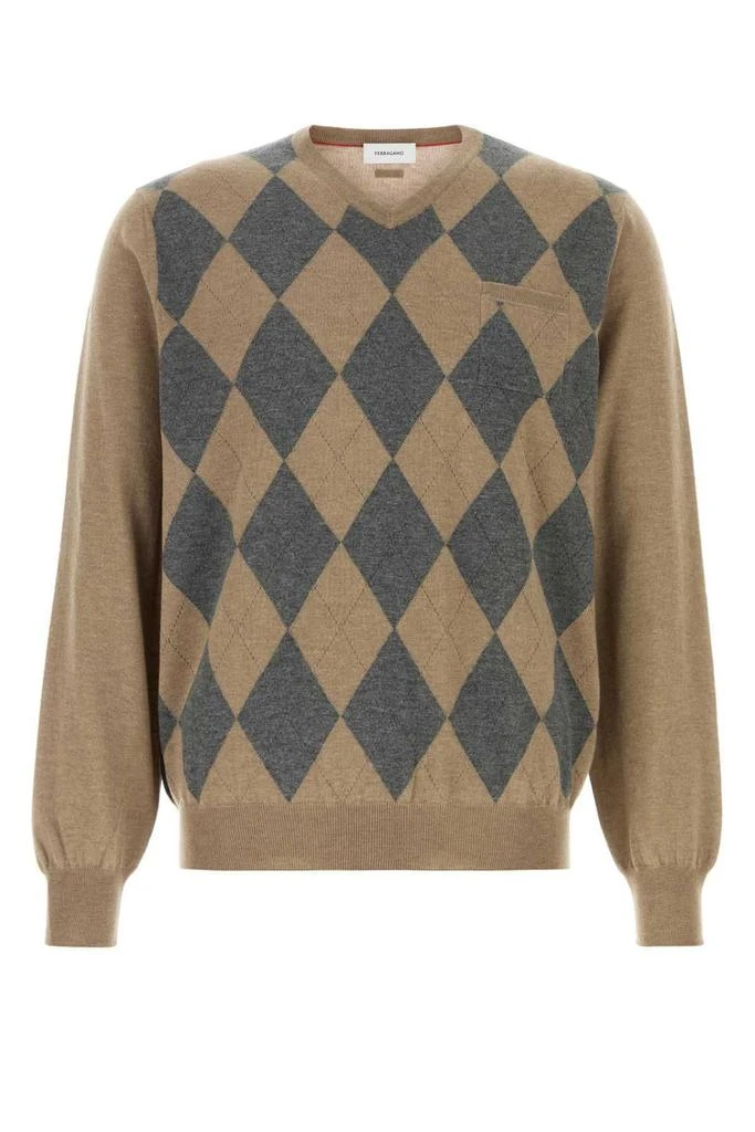 Ferragamo V-Neck Jumper – On Sale Now with Up to 59% Off 