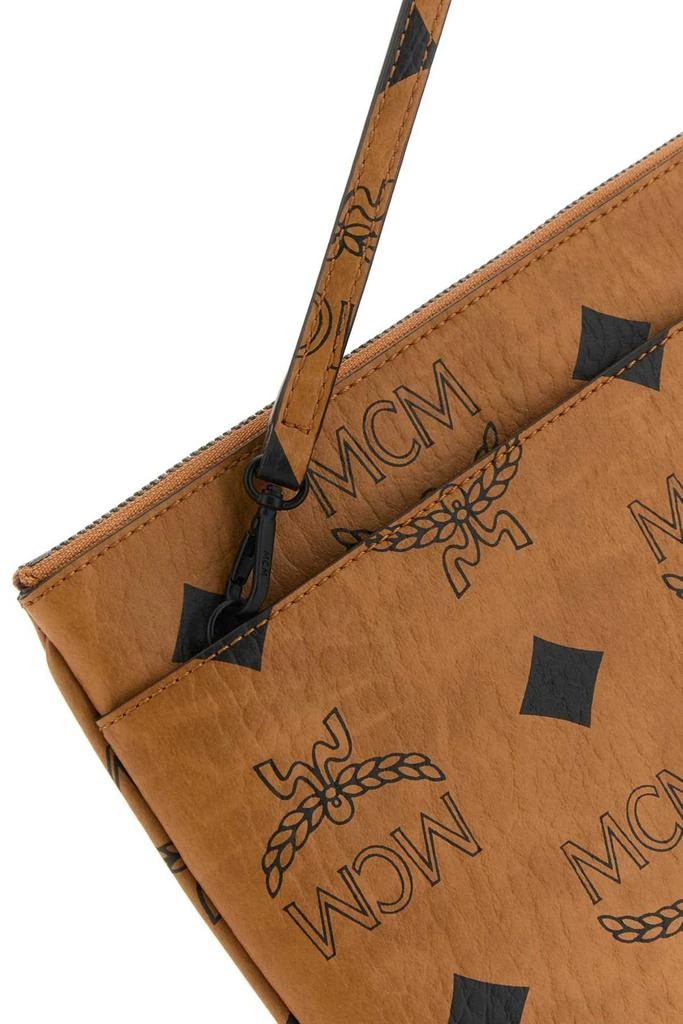 MCM MCM Aren Monogram-Pattern Zipped Crossbody Bag 4