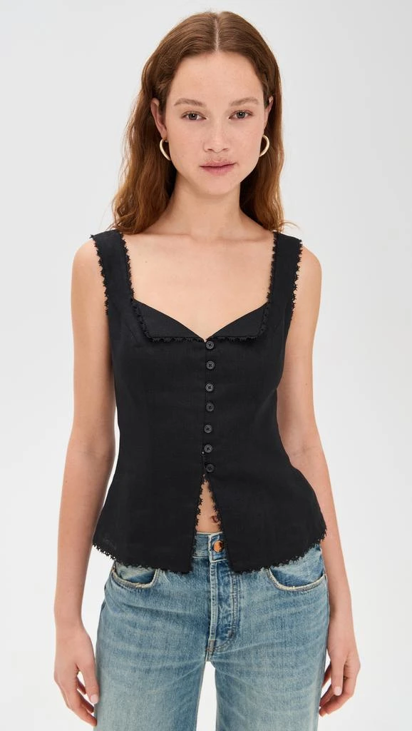 Reformation Viola Linen Top 1