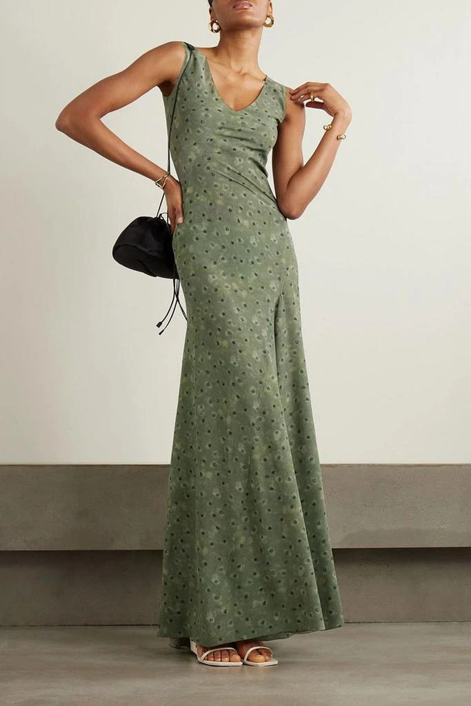 CORTANA Irina printed silk-georgette maxi dress 2
