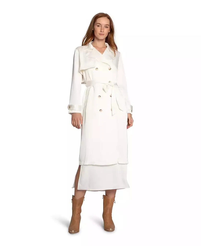 Belle 
Bloom Women
s Love Language Satin Trench