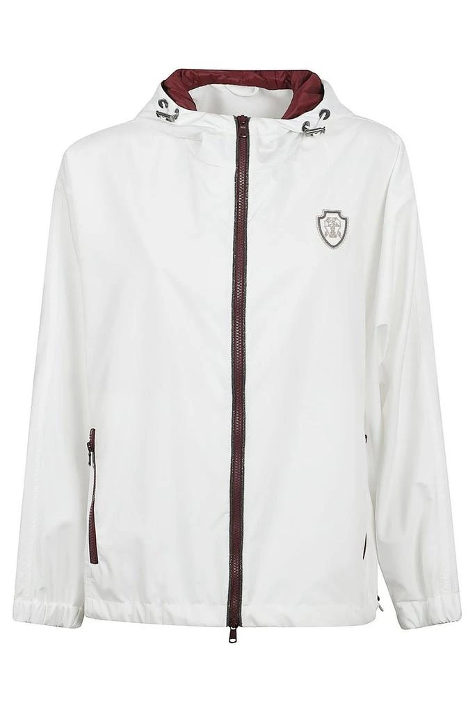 Brunello Cucinelli Brunello Cucinelli Zip-Up Hooded Jacket from Cettire