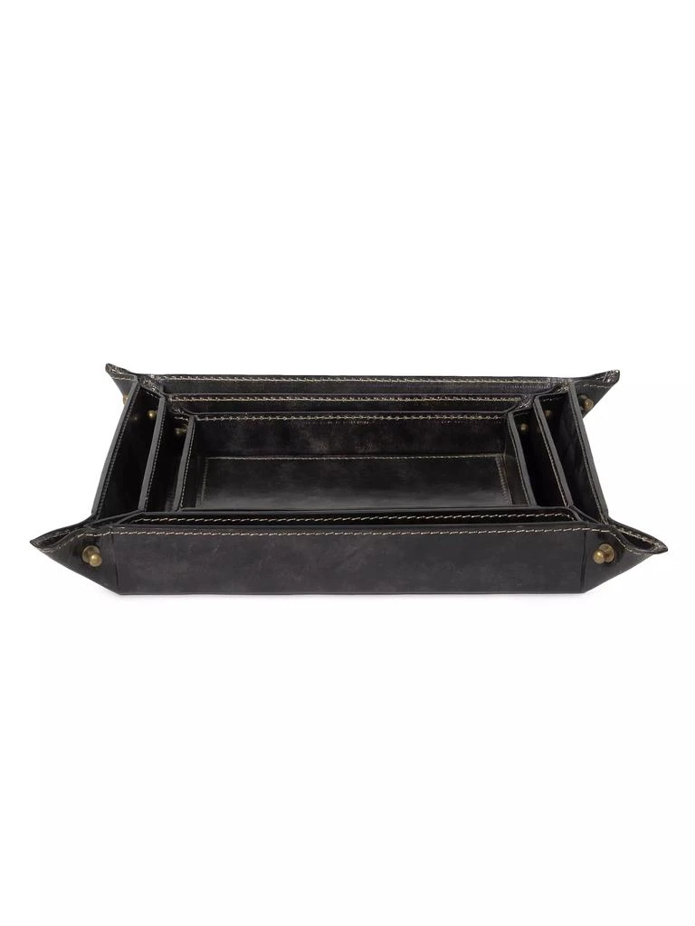 Regina Andrew Derby 3-Piece Leather Tray Set 1