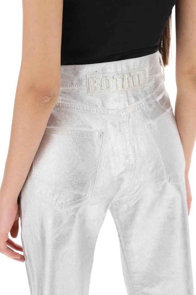 ROTATE Birger Christensen Denim Coated Pants With Seven 4