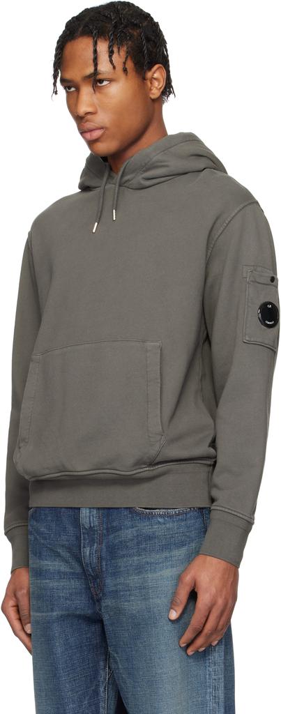 CP COMPANY｜SWEATSHIRTS (Cotton Diagonal Fleece Resist D C.P. Company Cotton Diagonal Fleece Resist Dyed Hooded Logo