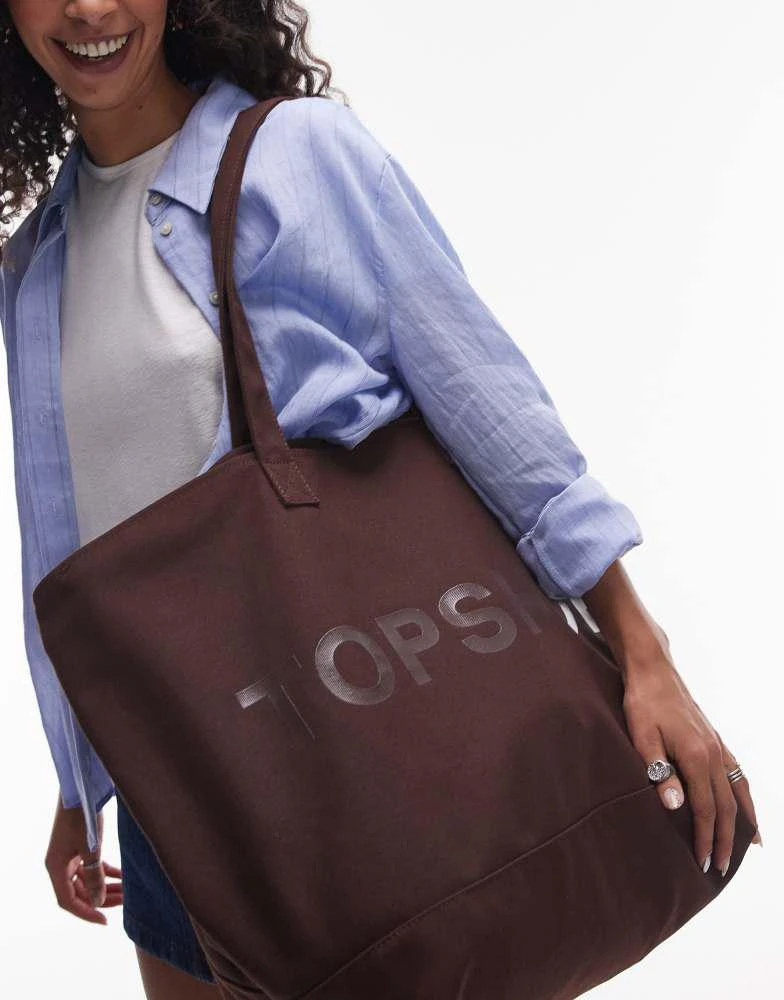 Oversized Tote Topshop Canvas Tote Bag Topshop Topshop Tote Bag In
