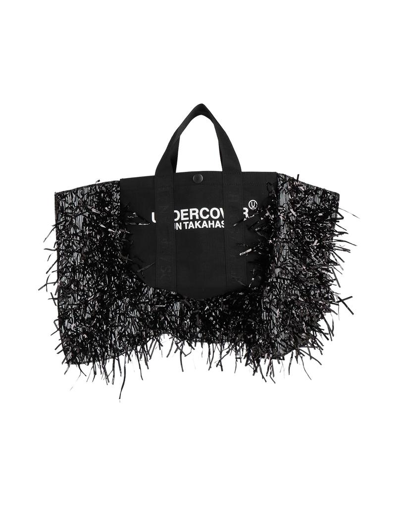 トートバッグ UNDERCOVER FW24 Fringed handbag (UC2D1B122 BLACK) UNDERCOVER Fringe Nylon Tote Bag Black - Tote Bags - Compare