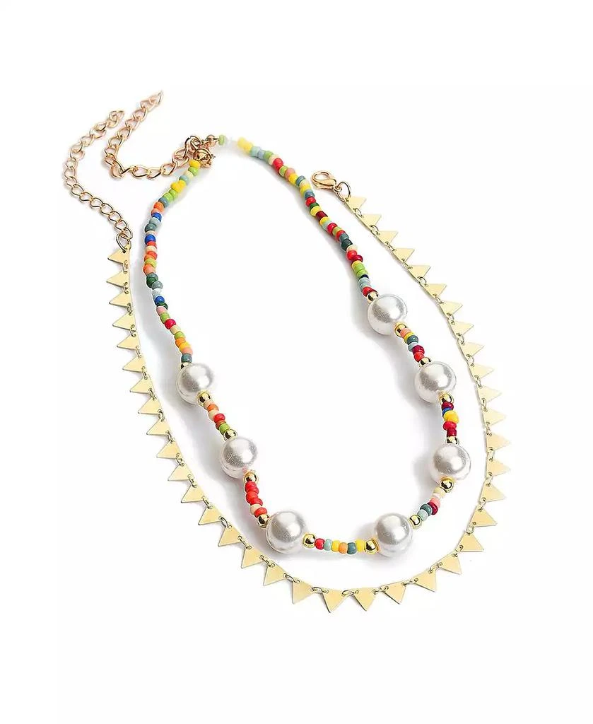 SOHI Women
s Everyday Multi-Layer Necklace