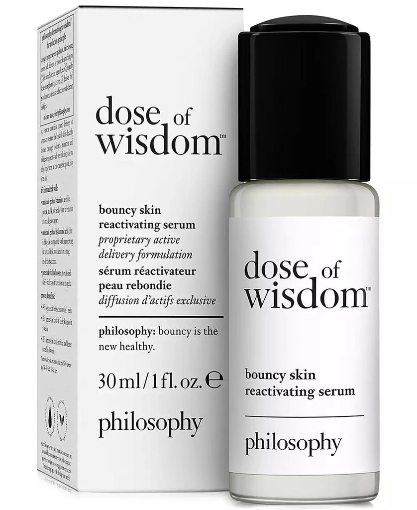 philosophy Dose Of Wisdom Bouncy Skin Reactivating Serum, 1 oz. 1