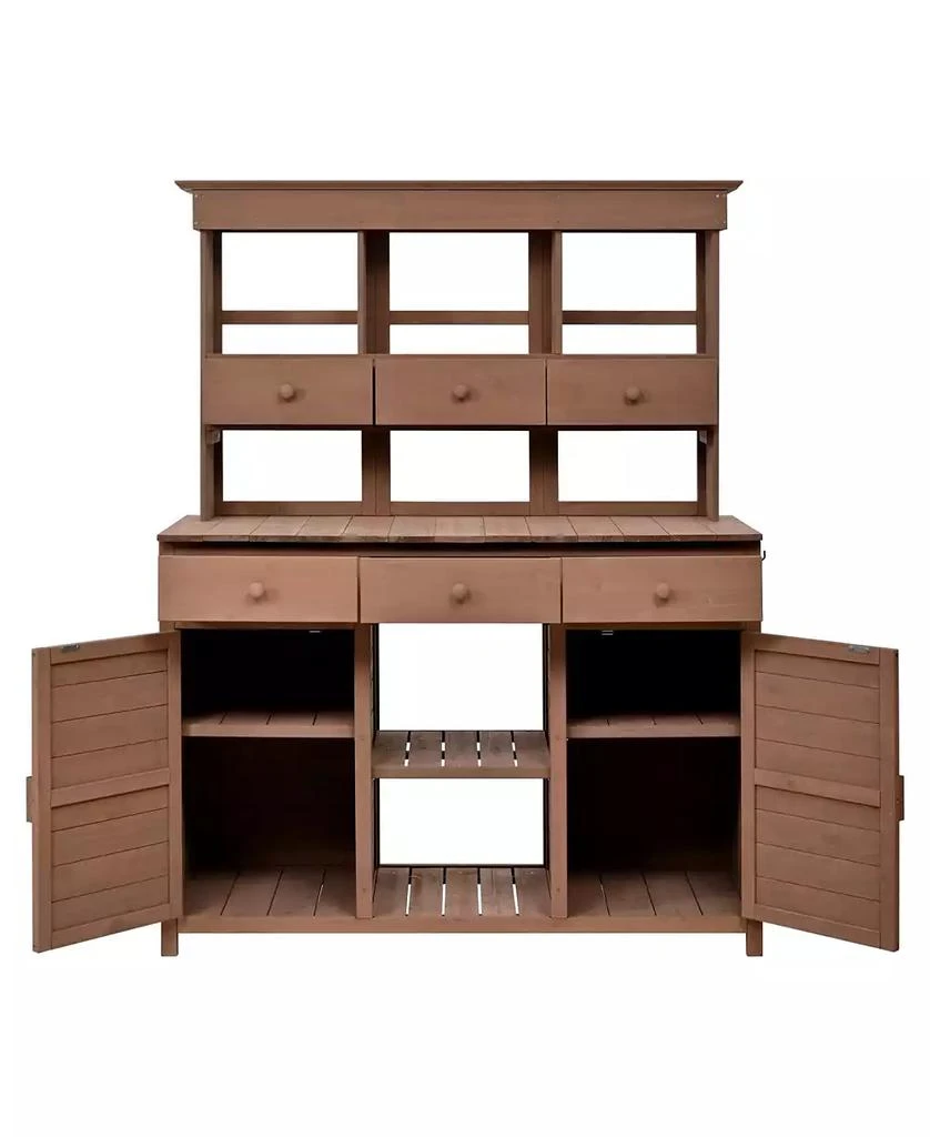 Streamdale Furniture Garden Potting Bench with Hutch
Storage 10