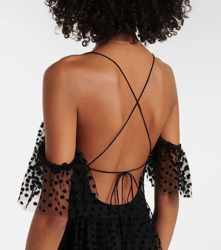 Alexandra Miro Carmen tiered tulle maxi dress 6