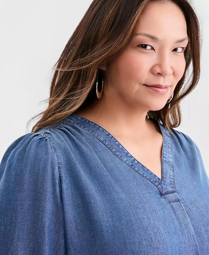 Style 
Co Plus Size Printed 3/4-Sleeve Top, Macy
s Exclusive 3