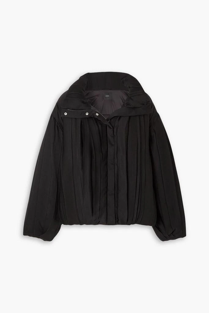 Joseph Hart oversized padded plissé-satin jacket 1