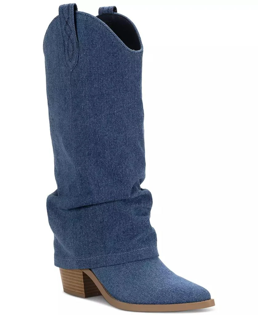 Sun + Stone Women's Bryynn Slouch Cuff Western Knee High Boots, Created for Macy's 1