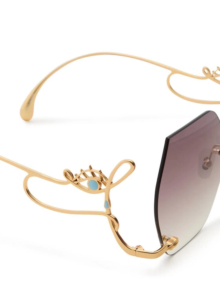 FOR ART'S SAKE Cry Me A River butterfly-frame sunglasses 3