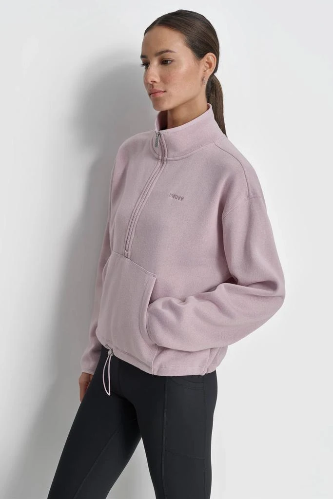 DKNY HALF ZIP FLEECE PULLOVER 4