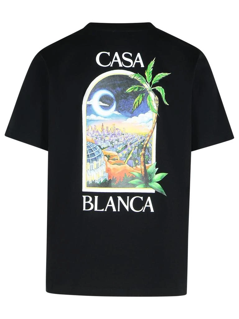 Casablanca la Night Black Cotton T-shirt 3