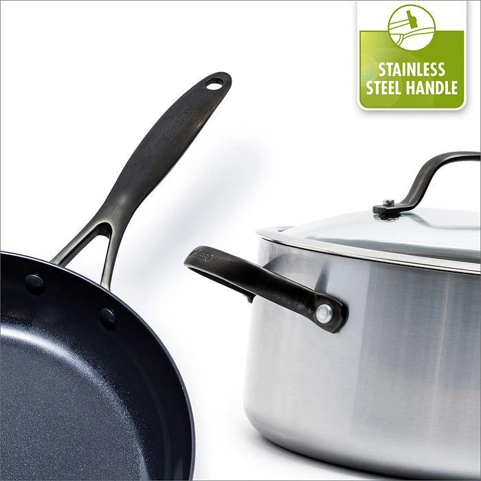 Greenpan Venice Pro Noir 2-Piece 10" & 12" Ceramic Nonstick Frypan Set 3