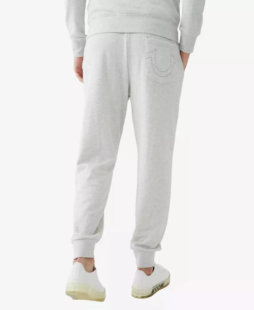 True Religion Men
s Classic Logo Elastic Drawstring Joggers 2