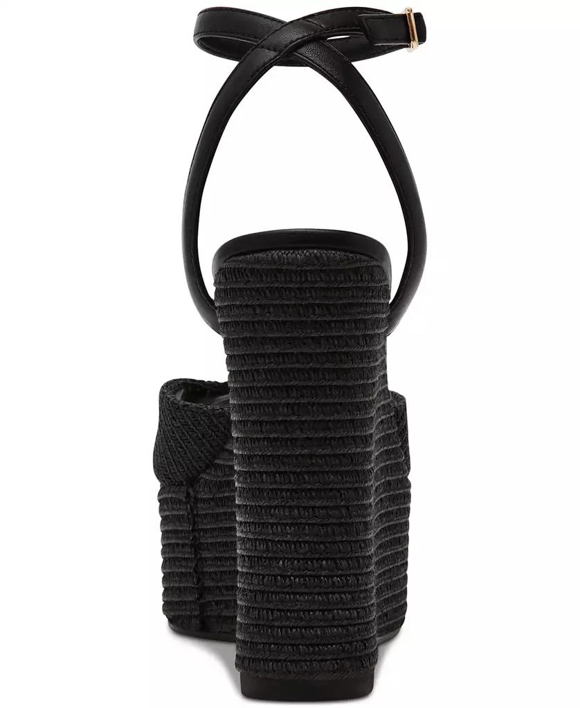 Steve Madden Women's Wanona Raffia Wedge Sandals 3