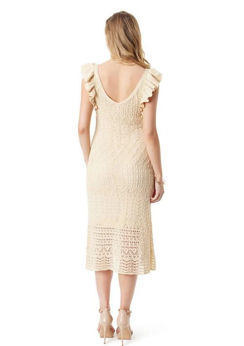 Jessica Simpson Simpson Ocean Ruffle Sleeve Crochet Dress 2