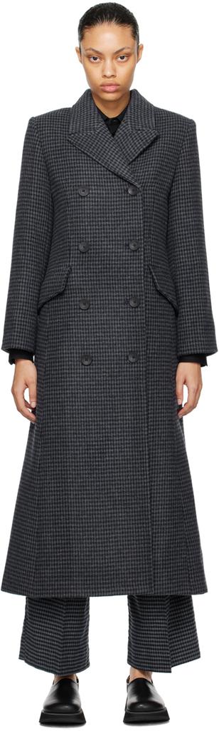 BY MALENE BIRGER Black & Gray Gardeniia Coat