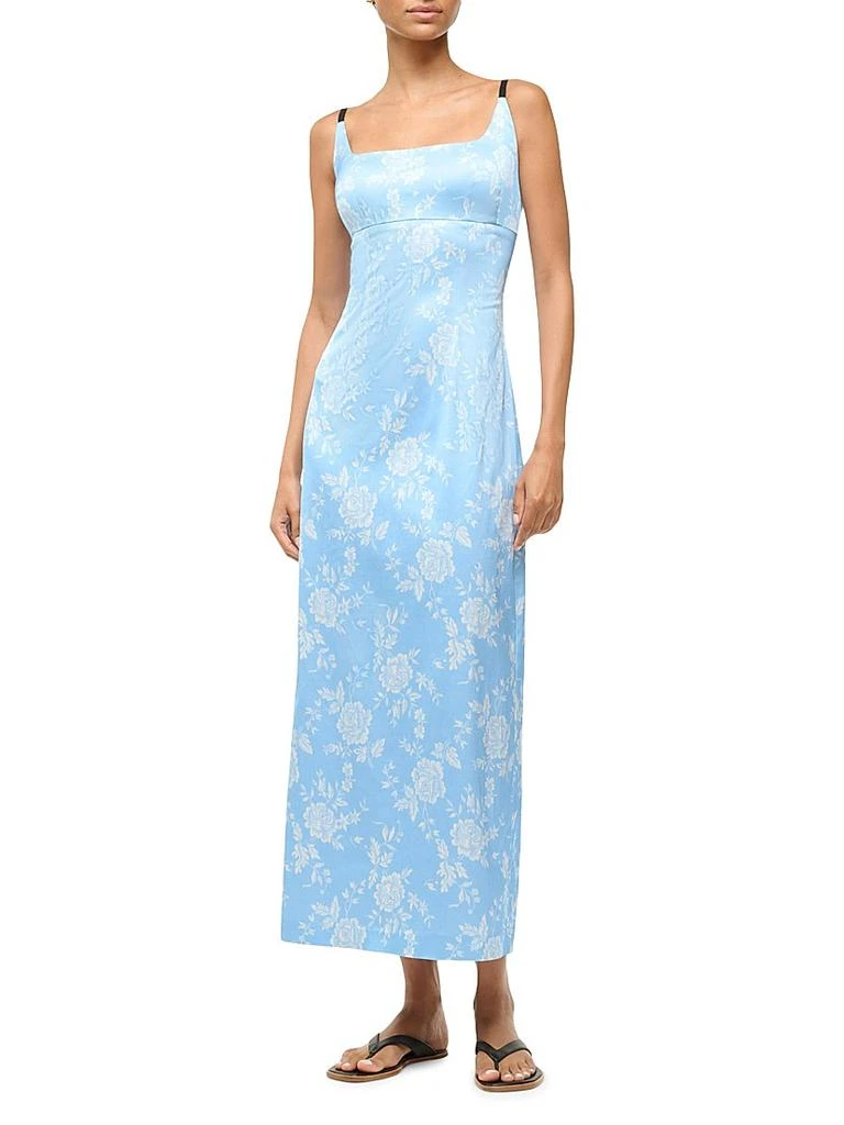 STAUD, Carol Dress in Blue Rose, Size 2 STAUD, Carol Dress in Blue Rose, Size 2