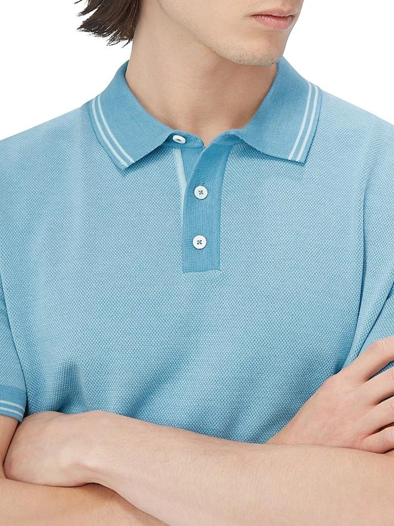 BUGATCHI Cotton-Silk Polo Sweater 6