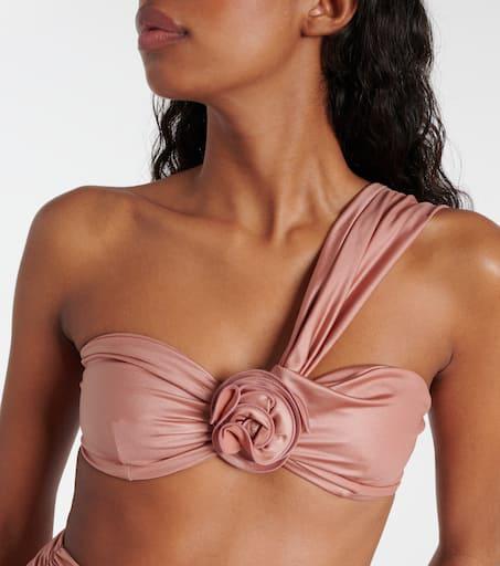 【Magda Butrym】フローラル-appliqueトライアングルビキニトッ Magda Butrym - Floral appliqué triangle bikini top Magda Butrym