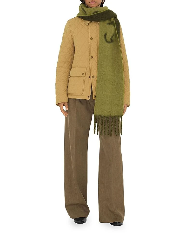 Burberry Mu Logo Alpaca-Blend Jacquard Scarf 2