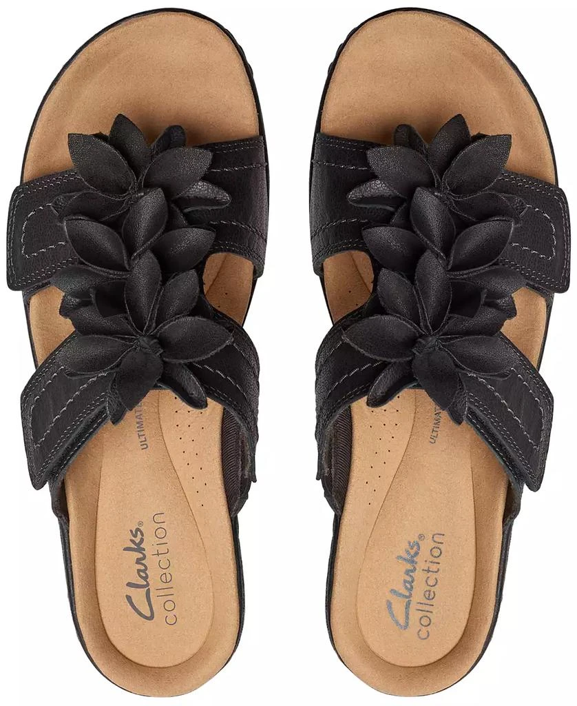 Clarks Merliah Raelyn Flower-Detail Wedge Heel Platform Sandals 4