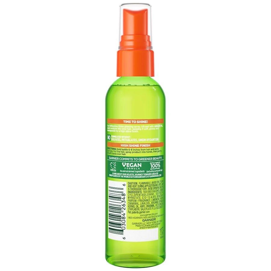 Garnier Fructis Brilliantine Shine Glossing Spray with Argan Oil 9