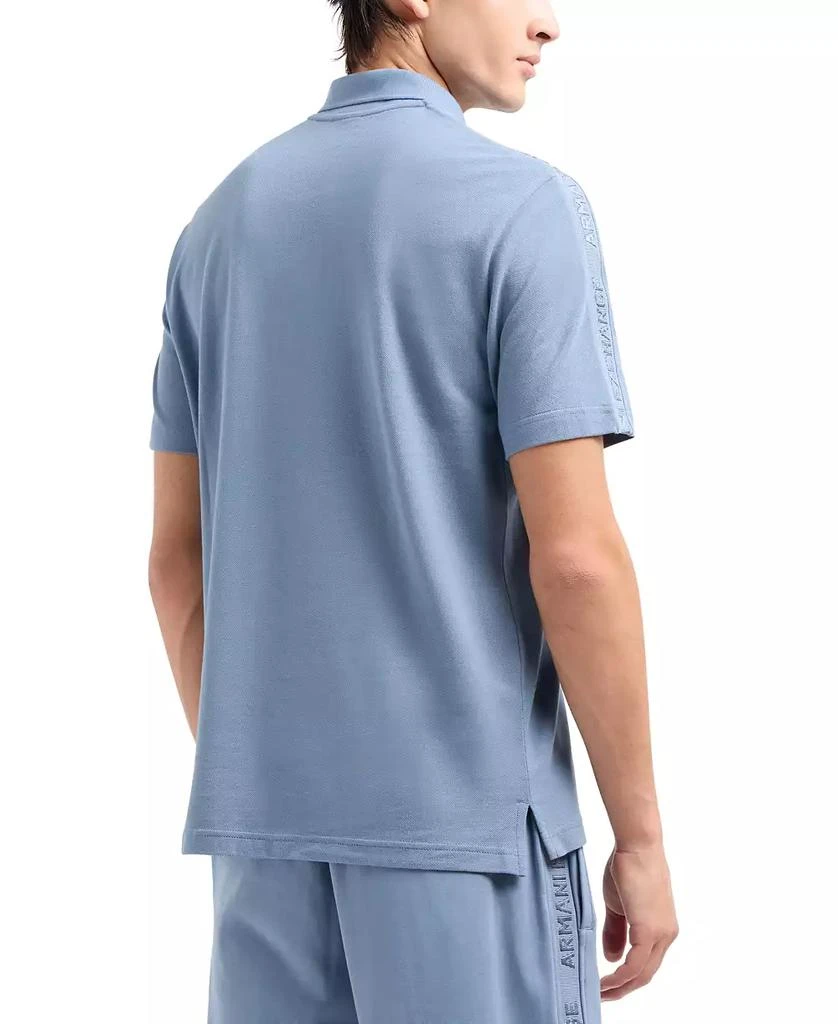 Armani Exchange Men's Regular-Fit Logo 1/4-Zip Polo Shirt 2