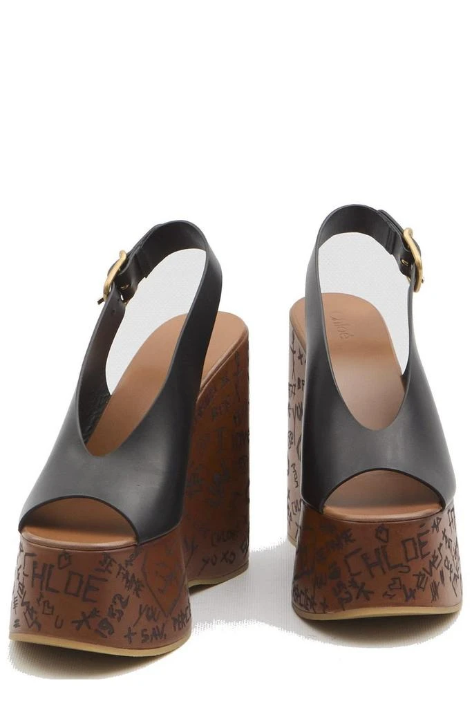 Chloé Chloé Maxime Wedge Sandals 4