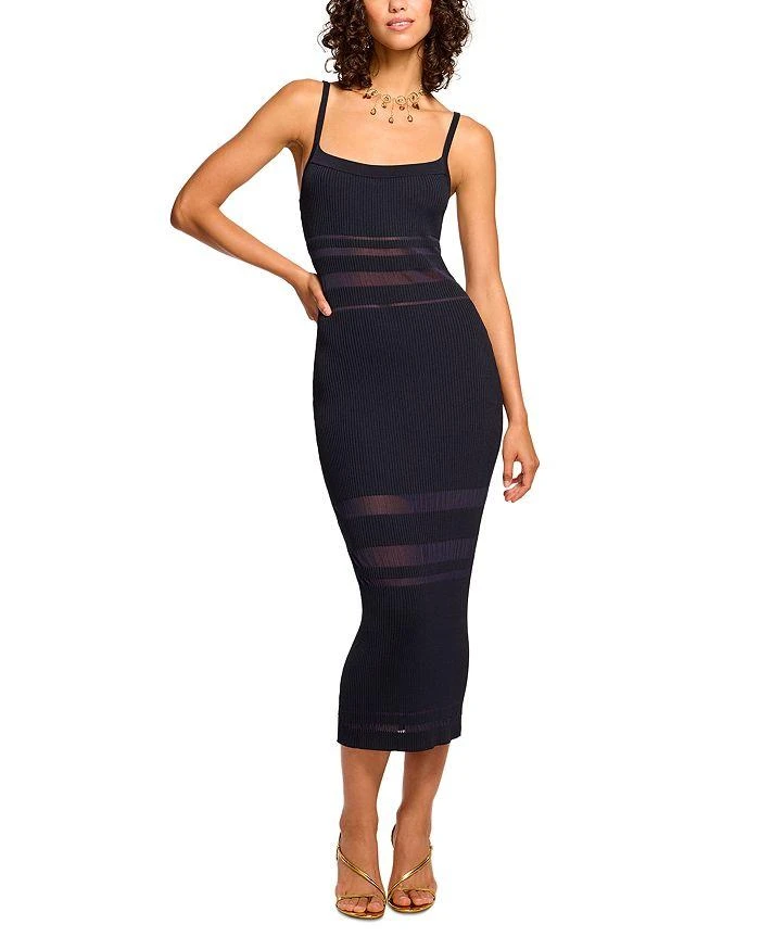 white christmas dresses Crochet Midi Slit Dress main image 1