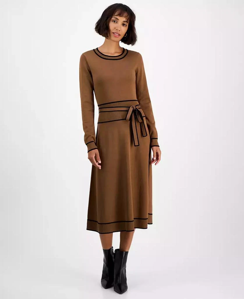 Tahari A-Line Sweaterdress - Red - Small Tahari A-Line Sweaterdress - Red - Small